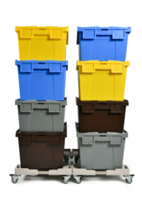 600*400*260 mét Heavy Duty đục nhựa rắn hộp nắp nestable & Stackable hậu cần lưu trữ <span class=keywords><strong>Crate</strong></span> - Product Image 6