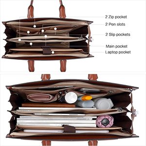 Borsa da Lavoro per <span class=keywords><strong>Donna</strong></span>, Porta PC in Pelle di Grande Capacità - Product Image 4