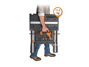 DIY Multifunctional Woodworking Benches Foldable <b>Work</b> <b>Table</b> WX051 Mobile Woodworking <b>Table</b> Cut Saw Portable Carpentry Workbench - Product Image 1