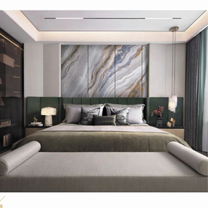 Plaque de marbre texturé haute définition à texture continue / Panneau <span class=keywords><strong>mural</strong></span> et planche en placage de bois de bambou carbonisé - Product Image 4