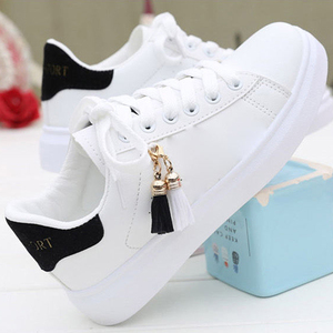 <span class=keywords><strong>Zapatillas</strong></span> Casuales para <span class=keywords><strong>Mujer</strong></span>, Nuevas de Primavera y Otoño, Zapatos Blancos de Moda, Transpirables, con Cordones, Deportivas - Product Image 4