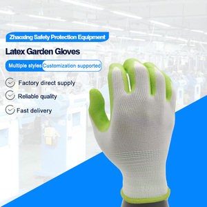 قفازات حدائق متعددة الاستخدامات من البوليستر المطلي باللاتكس الملون - Product Image 2