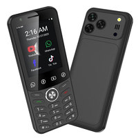 Teléfono Inteligente Android 11 con Pantalla Táctil de 2.8 Pulgadas, Teclado T9, MT6739, 2GB, 16GB, GPS, WiFi, Hotspot, WhatsApp, YouTube, Batería de 2500mAh