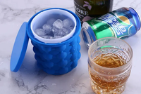 Nouveau Design Offre Spéciale Seau À Glace En TPE Noir Minimaliste Cadeaux ABS Seaux, Refroidisseurs Et Supports Refroidisseur De Vin Seau En Plastique