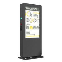 Écran LCD couleur P4 de 55/65 pouces pour publicité vidéo numérique en centre commercial, boîte à lumière, chargeur AC EV, luminosité 3000 nits