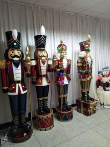 Navidad Résine Artisanat Ornements Grand LED Musical Santa Sleigh Batteur <span class=keywords><strong>Soldat</strong></span> Lumineux 6ft Noël <span class=keywords><strong>Casse</strong></span>-<span class=keywords><strong>Noisette</strong></span> avec Musique - Product Image 5