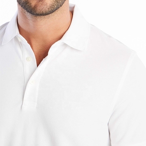 Alta calidad 100% algodón personalizado para Polos para hombres logotipo bordado ajustado uniforme Golf camiseta patrón sólido Jersey - Product Image 2