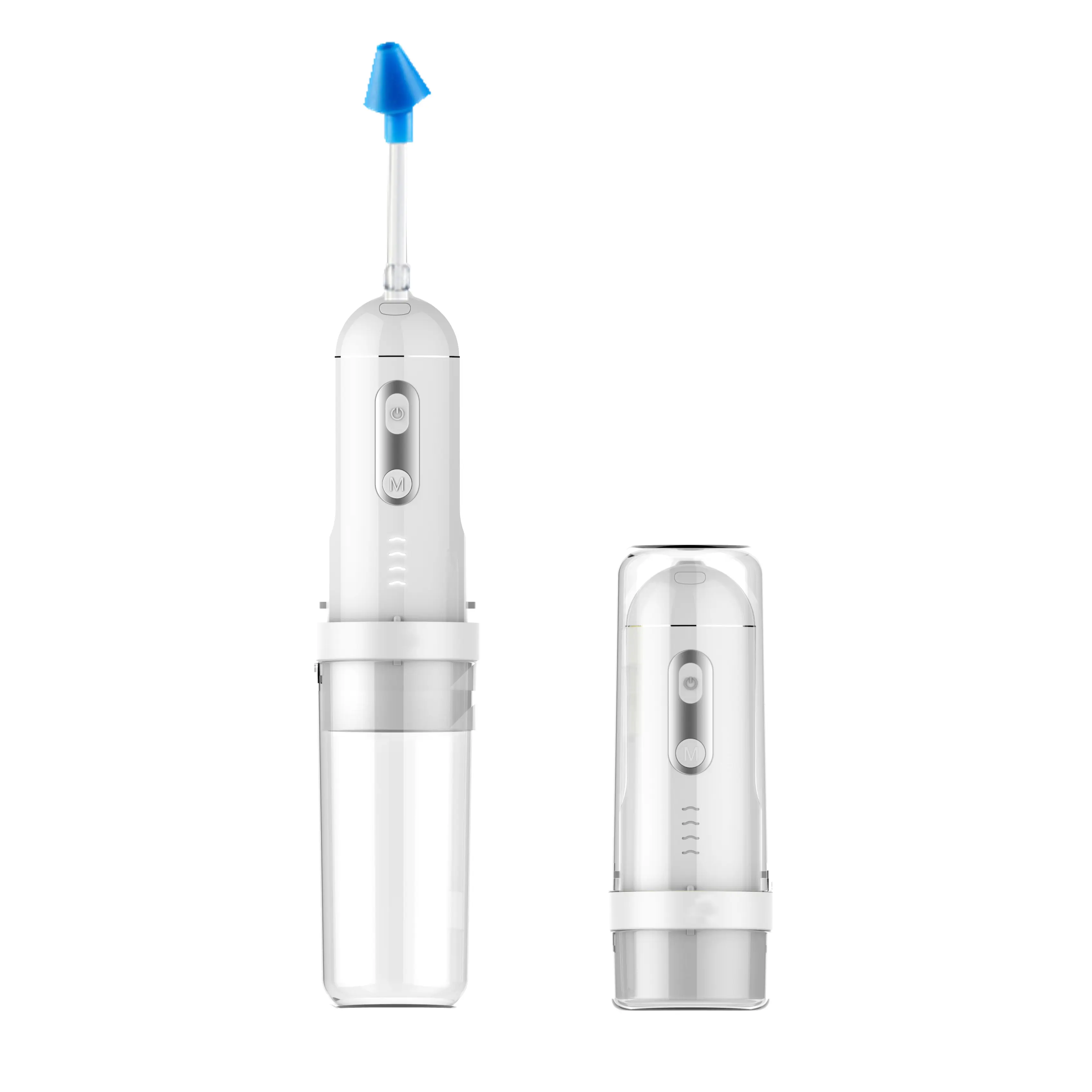 Waterproof Nasal Irrigator for Sinus Relief Nose Cleaner Aspirator System Low High Pulse Mode