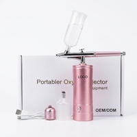 Kit aérographe portable sans fil Type C avec mini-compresseur ergonomique pour la restauration des contours capillaires, outil de barbier