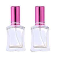 HBC 15ml belle bouteille de parfum en verre vide portable de taille de voyage pour distributeur de liquide