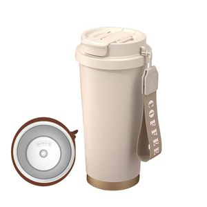 Vaso Térmico Escolar Ecológico con Tapa <span class=keywords><strong>de</strong></span> Acero Inoxidable, <span class=keywords><strong>Diseño</strong></span> Minimalista, Taza Térmica Personalizada para Café - Product Image 2