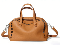 Sac à main de luxe de haute qualité pour femmes, en cuir véritable, avec bandoulière amovible et garniture cousue unique