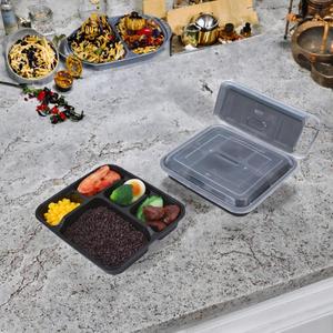 Conteneur alimentaire carré en plastique PP recyclable et jetable, compatible micro-ondes, pour salade, sushi et hamburger, avec vernissage - Product Image 3