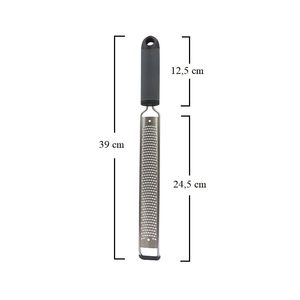 Grattugia manuale a maglia fine con impugnatura antiscivolo, lama in acciaio inossidabile 39x3,5 cm per formaggio e limone - Product Image 2