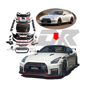 Accesorios para Automóviles GTR <span class=keywords><strong>R35</strong></span> 2008-2020, Actualización a GTR Nismo <span class=keywords><strong>2021</strong></span>, Nuevo Kit de Carrocería <span class=keywords><strong>Nissan</strong></span>, Capó, Parachoques, Faros Delanteros - Product Image 1