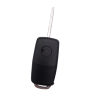 Clé Intelligente Universelle de Voiture, Télécommande à Longue Portée en Plastique et Métal, 315 MHz 433 MHz, Lame Escamotable, Ligne Noire, Haute Sensibilité