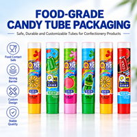 Tubes d'emballage en aluminium et plastique pour bonbons, compressibles, 100 ml, avec bouchon à vis, impression UV, logo personnalisé pour confiture, sauce au chocolat