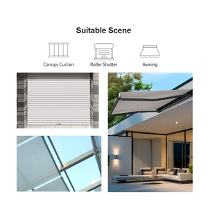 Tuya, interruptor Bluetooth, sala de estar de lujo, persianas enrollables verticales, Motor tubular eléctrico, Receptor incorporado, Oficina de aluminio - Product Image 2
