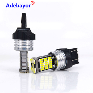 Bombillas LED <span class=keywords><strong>Dembele</strong></span> T20 DRL para Luz de Reversa, T20 7443 45SMD 4014, Canbus Sin Error, Luz de Freno para Automóvil, Venta al Por Mayor - Product Image 3