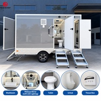 Remorque de toilettes commerciale Belyoo, remorque de toilettes mobiles de luxe pour parcs