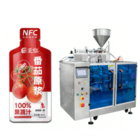 Machine de remplissage de sacs préfabriqués pour purée de mangue et jus de tomate liquide avec haute précision