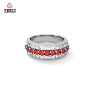 Bague de luxe en or véritable avec saphir cultivé en laboratoire et diamant taille émeraude, bijou élégant et romantique, bague tendance très vendue - Product Image 6