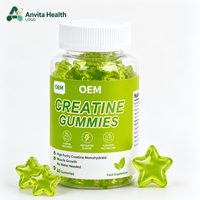 Permen Creatine Monohydrate Kemurnian Tinggi Label Pribadi OEM Rasa Berry Kustom Blueberry Strawberry Raspberry Suplemen Grosir