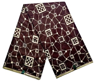 6 yarde Realwax Ankara Bazanridge africano tessuto stampato a cera in <span class=keywords><strong>Organza</strong></span> <span class=keywords><strong>di</strong></span> <span class=keywords><strong>cotone</strong></span> alto per abiti da festa popolari - Product Image 3