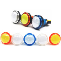 Botón pulsador de juego de plástico iluminado momentáneo redondo de 37 mm de la fábrica ChiLong
