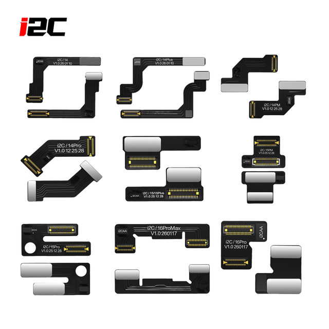 I2C X-17 Series Tag-On Face Id Flex Cable for Iphone X Max 11 12 13 14 15 16 Pro Max Mini Dot Matrix Repair Read and Write Data
