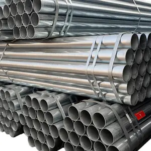 Tubo de aço galvanizado revestido de zinco DX51D para andaimes, tubos retangulares quadrados redondos galvanizados