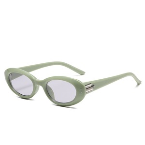 Lunettes de soleil rétro œil de chat pour femme, monture intégrale UV400, petite monture ovale, protection solaire, style 2025 - Product Image 4