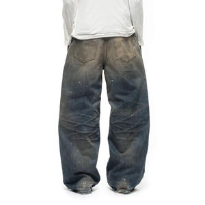 Vaqueros Desgastados con Efecto Pintado a Spray para Hombre, Estilo Vintage, Holgados, Rotos, Vaqueros de Mezclilla a la Moda para Hombre, Streetwear - Product Image 2