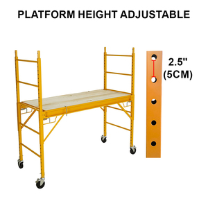 LINYI QUEEN 6ft Mobiles Hochfestes Korrosionsbeständiges Stahlgerüst Modernes Design Arbeitsplattform 450KG Tragfähigkeit - Product Image 3