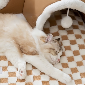 Cat Tunnel Small Animals Eco-friendly Durable Soft Tunnel <b>Bed</b> Pet Warm Play Sleep Integrated Detachable Washable Oxford Material - Product Image 5