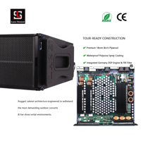 Lasesound LA-6, enceinte line array à deux voies de 12 pouces avec un haut-parleur HF néodyme de 3 pouces pour les tournées de concerts et le son live
