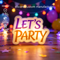 Enseigne néon personnalisée en silicone avec lettres, Lampe LED personnalisée pour les étapes importantes de bébé, Décoration de fête d'anniversaire OEM ODM