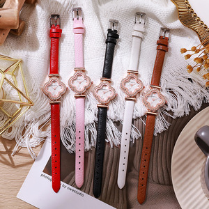 NSB067 <span class=keywords><strong>Hifive</strong></span> vintage dames trèfle à quatre feuilles or diamant montres à quartz femmes poignet luxe orologio donna - Product Image 2
