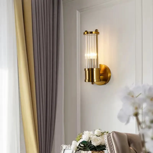 Indoor Luxury Decorative Hotel Copper Golden Classic up and Down Bathroom <b>Wall</b> Lamp Bedroom Bedside <b>Sconce</b> <b>Wall</b> <b>Light</b> Fixture - Product Image 2