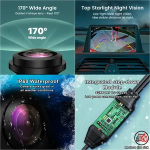 GreenYi HD AHD1080P <span class=keywords><strong>c</strong></span>ámara de visión trasera de vehículo de visión nocturna para <span class=keywords><strong>Mercedes</strong></span> Benz <span class=keywords><strong>Clase</strong></span> <span class=keywords><strong>C</strong></span> C180 C200 C260 MB <span class=keywords><strong>W204</strong></span> W205 S204 W212 - Product Image 5