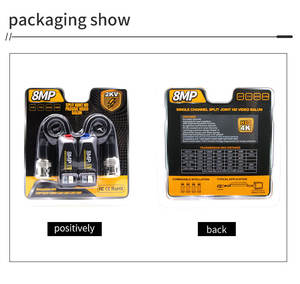 ملحقات CCTV سلبية واحدة HDCVI TVI BNC إلى RJ45 P 5MP فيديو 8MP AHD 2KV حماية من الصواعق للكاميرا عالية الدقة - Product Image 6