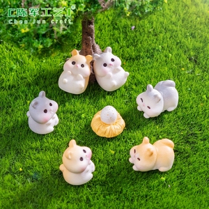 Weijin Paysage Mignon Petit Lapin Animal Jardin Aménagement Paysager Bricolage Accessoires Décoratifs Mini Miniature Petit Orn - Product Image 4
