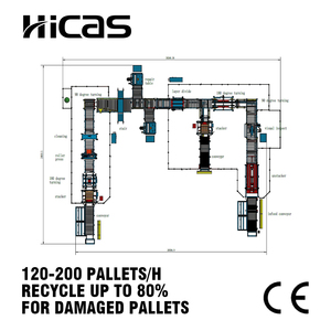 Línea de Reparación de Palés Verdes HICAS SF5000, 80% de Recuperación para Negocios de Alquiler de Palés, Logística y Reciclaje - Product Image 1