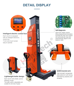 Zware 4-posten Vrachtwagenlift Draadloze Bus Jack Mobiele Kolommen Autolift Hongtech HOT-WTL8 34 Ton Capaciteit - Product Image 2