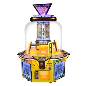 Máquina de jogo de arcada operada por moedas para crianças, máquina de jogo de brinquedo louco com garras