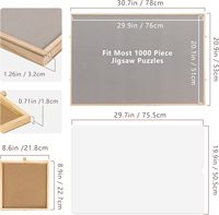 Puzzle inclinable 1000 pièces 4 tiroirs réglable Puzzle Table Portable planches de rangement adultes boîte en bois artisanat en bois