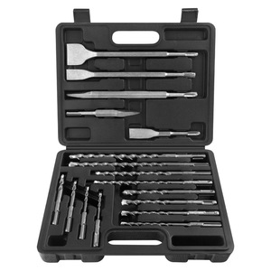 Jeu de 17 forets à percussion métriques Xi Meng, longueur standard, tige hexagonale, finition brillante, en acier, pour applications variées - Product Image 1