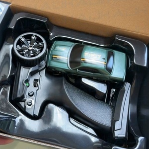 AiJH velocidad Variable Mini RC Drift Car <span class=keywords><strong>coche</strong></span> de Control remoto proporcional completo con faro debajo de la carrocería luz 1:43 Rc <span class=keywords><strong>coche</strong></span> de carreras - Product Image 4