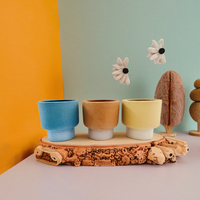 Pot à bougie en céramique givrée et émaillée chromée sur mesure, pot de jardin, décoration intérieure, artisanat d'extérieur, plantes vertes