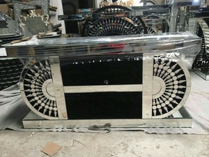 Modern Dining Room Furniture Crystal <strong>Mirrored</strong> <strong>Sideboard</strong> With 4 Doors - Product Image 6